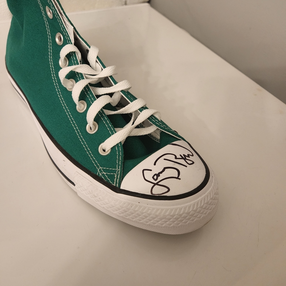 Larry Bird Signed Converse All-Star Shoe (JSA & Bird COA)
